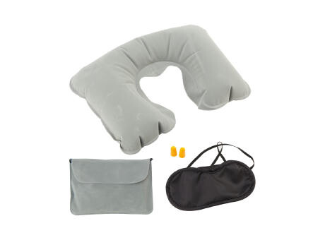 Reiseset mit aufblasbarem Nackenkissen, Schlafmaske, Art.-Nr. 791976 - Paterno B2B-Shop