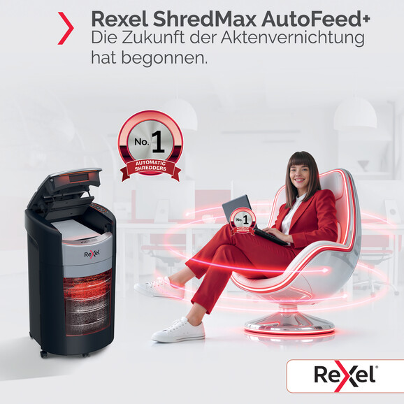 Aktenvernichter Rexel ShredMax AutoFeed+ 300X, Art.-Nr. 2025300XEU - Paterno B2B-Shop