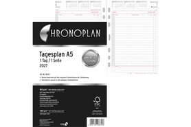 Kalendereinlage Chronoplan Tagesplan A5, Art.-Nr. 5022J - Paterno B2B-Shop