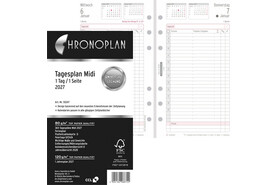 Kalendereinlage Chronoplan Midi Tagesplan, Art.-Nr. 5024J - Paterno B2B-Shop