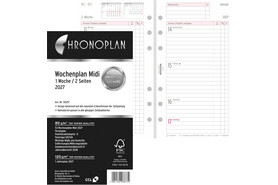 Kalendereinlage Chronoplan Midi Wochenplan, Art.-Nr. 5025J - Paterno B2B-Shop