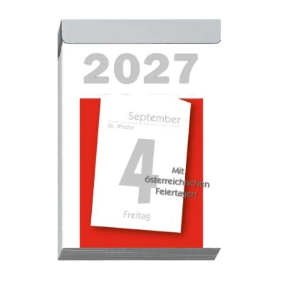 Kalender Leykam Tagesblock 83x128mm 2027, Art.-Nr. KA04 - Paterno B2B-Shop