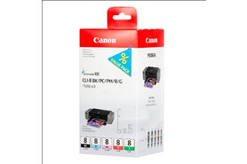 Canon CLI8 Multi Pack BK/PC/PM/R/G je 13ml 1x5, Art.-Nr. 0620B027 - Paterno B2B-Shop