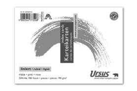 Karteikarten Ursus A6 quer lin. rosa, Art.-Nr. 094068016 - Paterno B2B-Shop