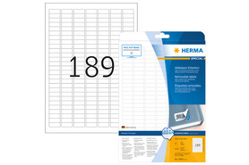 Etiketten Herma A4 weiss ablösbar, wieder haftend, Art.-Nr. 10001E - Paterno B2B-Shop