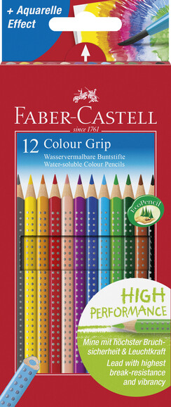 Farbstifte Faber Colour GRIP 12er Etui, Art.-Nr. 112412 - Paterno B2B-Shop
