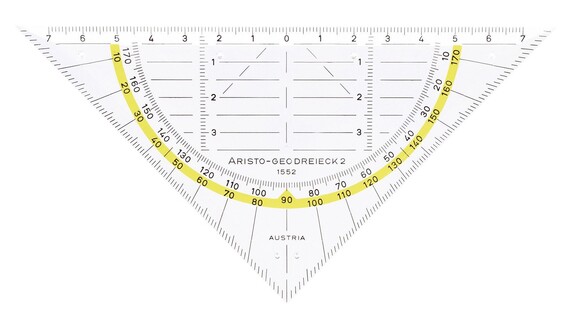 Geodreieck Aristo 1552 ohne Griff 16cm, Art.-Nr. 1552 - Paterno B2B-Shop