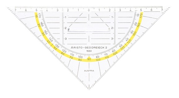 Geodreieck Aristo AR1553 16cm mit Griff, Art.-Nr. 1553 - Paterno B2B-Shop