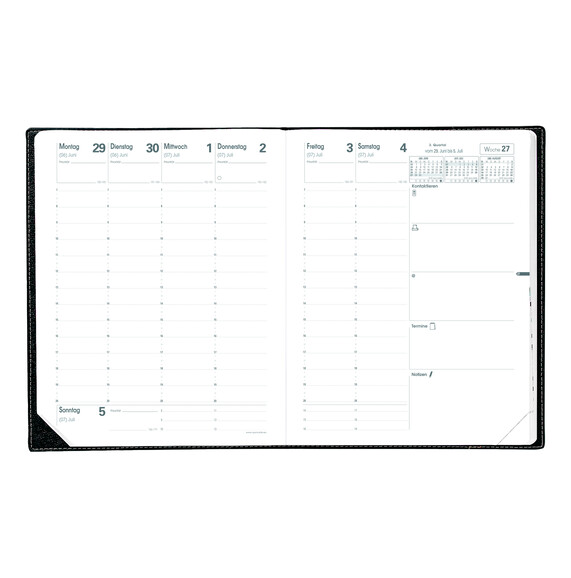 Kalender Quo Vadis Pre 777 VZ Impala schwarz, Art.-Nr. 16089QSCHWARZ - Paterno B2B-Shop