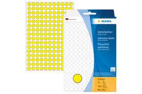 Markierungspunkte Herma 8 mm gelb, Art.-Nr. 2211 - Paterno B2B-Shop