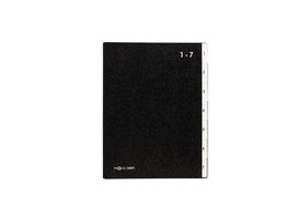 Pultordner Pagna A4 1-7 schwarz, Art.-Nr. 24071 - Paterno B2B-Shop