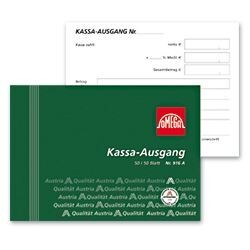 Kassaausgangsbuch Omega A6 quer 3x50 Blatt, Art.-Nr. 2916A - Paterno B2B-Shop