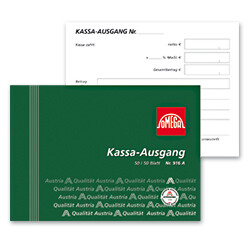 Kassaeingangsbuch Omega A 6 Q 3x50, Art.-Nr. 2916E - Paterno B2B-Shop