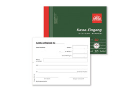 Kassaeingangsbuch Omega A6 quer 3x50 Blatt, Art.-Nr. 2916EOK - Paterno B2B-Shop