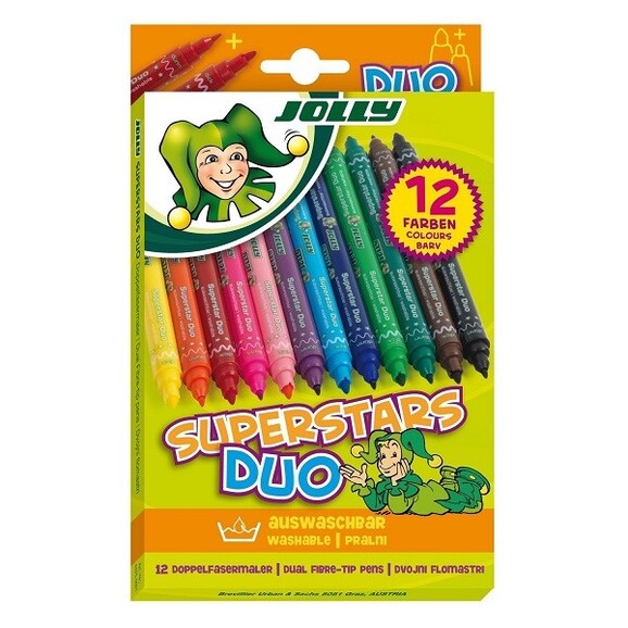 Faserschreiber Jolly SUPERSTAR DUO 12er, Art.-Nr. 4425-0001 - Paterno B2B-Shop