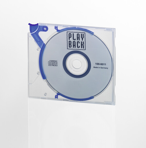 Quickflip Durable Standard CD-Box transparentblau, Art.-Nr. 528806 - Paterno B2B-Shop