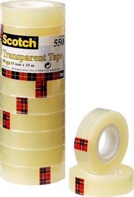 Klebeband Scotch 15mmx33lfm transparent, Art.-Nr. 550-15-33 - Paterno B2B-Shop