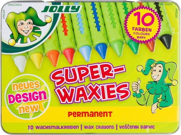 Wachskreiden Jolly Superwaxies Classic 10er, Art.-Nr. 5955-0015 - Paterno B2B-Shop