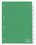 Register Durable 6221 A4 blanko 10-teilig, Art.-Nr. 622105 GRUEN - Paterno B2B-Shop
