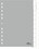 Register Durable 6441 A4 1-10 10-teilig, Art.-Nr. 644110 GRAU - Paterno B2B-Shop