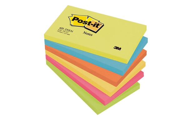 Haftnotizen Post-it 127x76mm Energy Collection, Art.-Nr. 655-TF - Paterno B2B-Shop