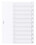 Register Durable 6821 A4 1-10 10-teilig, Art.-Nr. 682119 FARBLOS - Paterno B2B-Shop