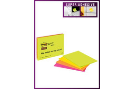 Haftnotizen Post-it Super Sticky, Großformat, Art.-Nr. 6845-SSP - Paterno B2B-Shop