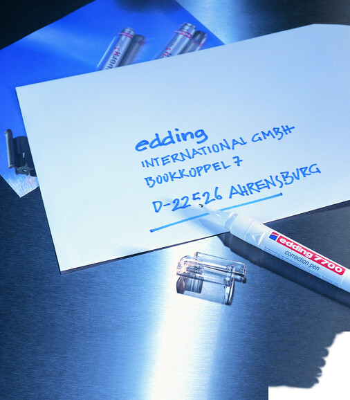 Korrekturstift Edding 7700 mit Metallspitze weiß, Art.-Nr. 7700 - Paterno B2B-Shop