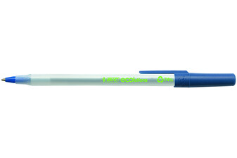 Kugelschreiber Bic Ecolutions round Stic blau, Art.-Nr. 8806891 - Paterno B2B-Shop