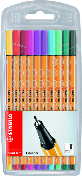 Fineliner Stabilo 88 10-er Etui, Art.-Nr. 8810 - Paterno B2B-Shop