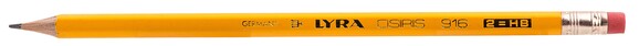Bleistift Lyra STUDIUM 916 HB mit Radierer, Art.-Nr. 9165HB - Paterno B2B-Shop