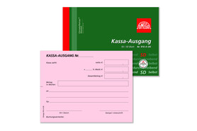 Kassaausgangsbuch Omega A6 quer 2x50 Blatt, Art.-Nr. 916AOK - Paterno B2B-Shop