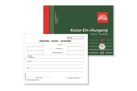 Kassa Ein und Ausgang Omega A 6 quer 100 Blatt, Art.-Nr. 926OK - Paterno B2B-Shop