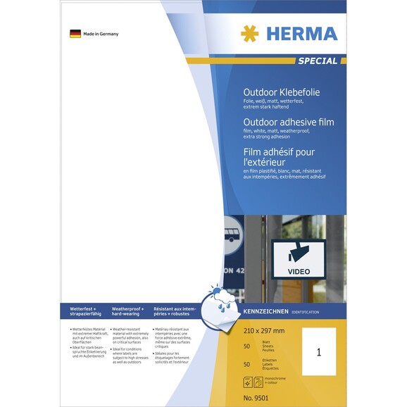 Etiketten Herma Outdoor A4, Art.-Nr. 9501HERMA - Paterno B2B-Shop