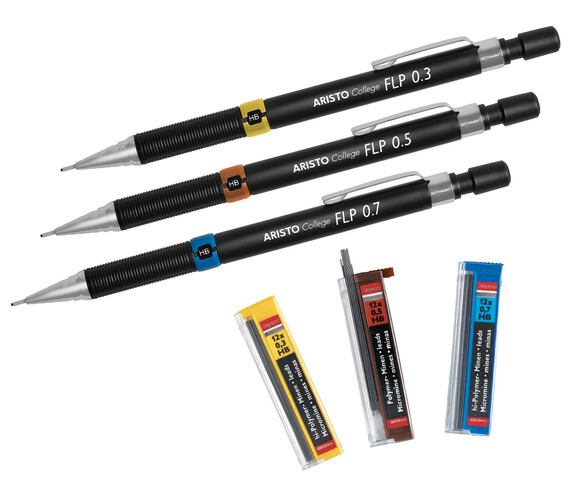 Druckbleistift Set Aristo Geo-Pen 3+3, Art.-Nr. AR23559 - Paterno B2B-Shop