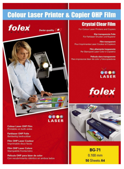 Kopierfolie Folex A4 (BG-71), Art.-Nr. BP-71 - Paterno B2B-Shop