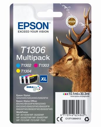 Epson Ink Multipack color T1306 1x3, Art.-Nr. C13T13064012 - Paterno B2B-Shop