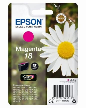 Epson Claria Home Ink Nr.18 mag., Art.-Nr. C13T18034012 - Paterno B2B-Shop