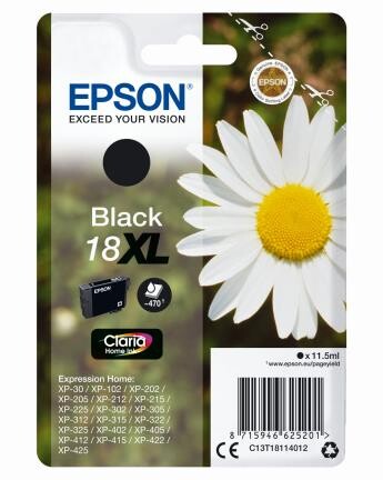 Epson Claria Home Ink Nr.18XL black, Art.-Nr. C13T18114012 - Paterno B2B-Shop