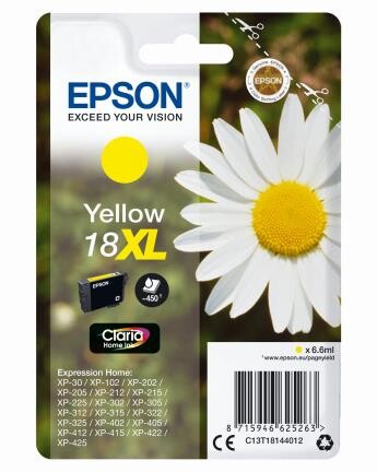 Epson Claria Home Ink Nr.18XL yell., Art.-Nr. C13T18144012 - Paterno B2B-Shop