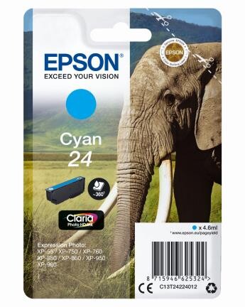 Epson Claria Ink Nr.24 photo cyan, Art.-Nr. C13T24224012 - Paterno B2B-Shop