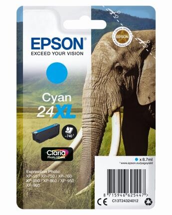 Epson Claria Ink Nr.24XL photo cyan, Art.-Nr. C13T24324012 - Paterno B2B-Shop