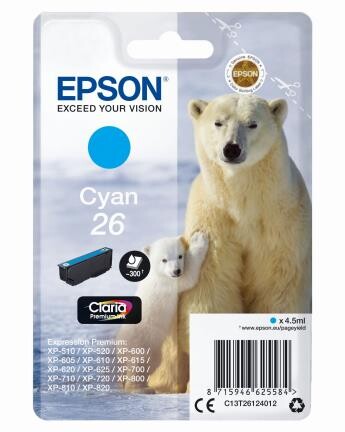 Epson Claria Premium Ink Nr.26 cyan, Art.-Nr. C13T26124012 - Paterno B2B-Shop