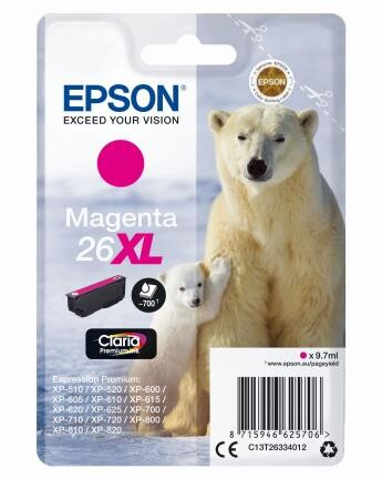 Epson Claria Premium Ink Nr.26XL mag., Art.-Nr. C13T26334012 - Paterno B2B-Shop