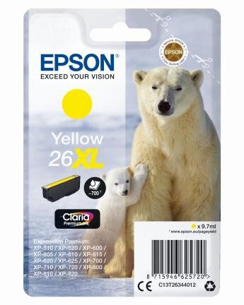 Epson Claria Premium Ink Nr.26XL yell., Art.-Nr. C13T26344012 - Paterno B2B-Shop