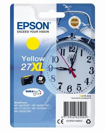 Epson DuraBrite Ultra Ink Nr.27XL yell., Art.-Nr. C13T27144012 - Paterno B2B-Shop