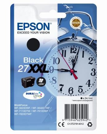 Epson DuraBrite Ultra Ink Nr.27XXL black, Art.-Nr. C13T27914012 - Paterno B2B-Shop