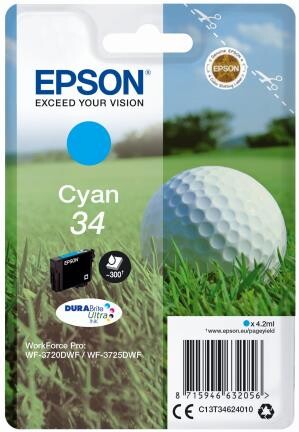 Epson DuraBrite Ultra Ink Nr.34 cyan, Art.-Nr. C13T34624010 - Paterno B2B-Shop