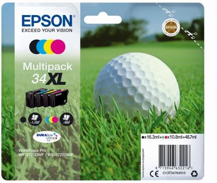 Epson DuraBrite Ultra Ink Multipack Nr.34XL 1x4, Art.-Nr. C13T34764010 - Paterno B2B-Shop