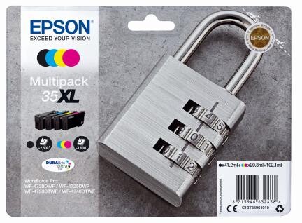 Epson DuraBrite Ultra Ink Multipack Nr.35XL 1x4, Art.-Nr. C13T35964010 - Paterno B2B-Shop